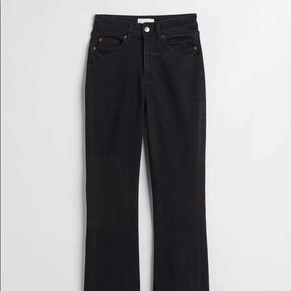 black flared high waisted jeans by H&M - size 18 - Picture 6 of 6